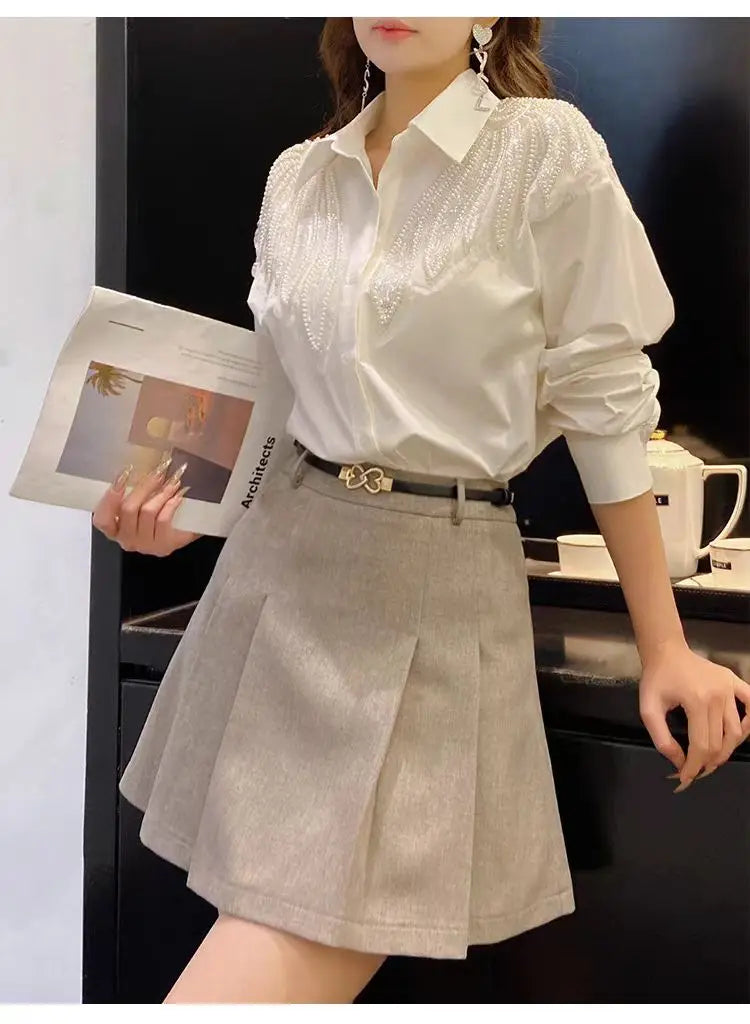 TheRoyals Collection- Sequined White shirt