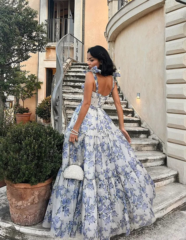 Long Dress Lady Elegant French
