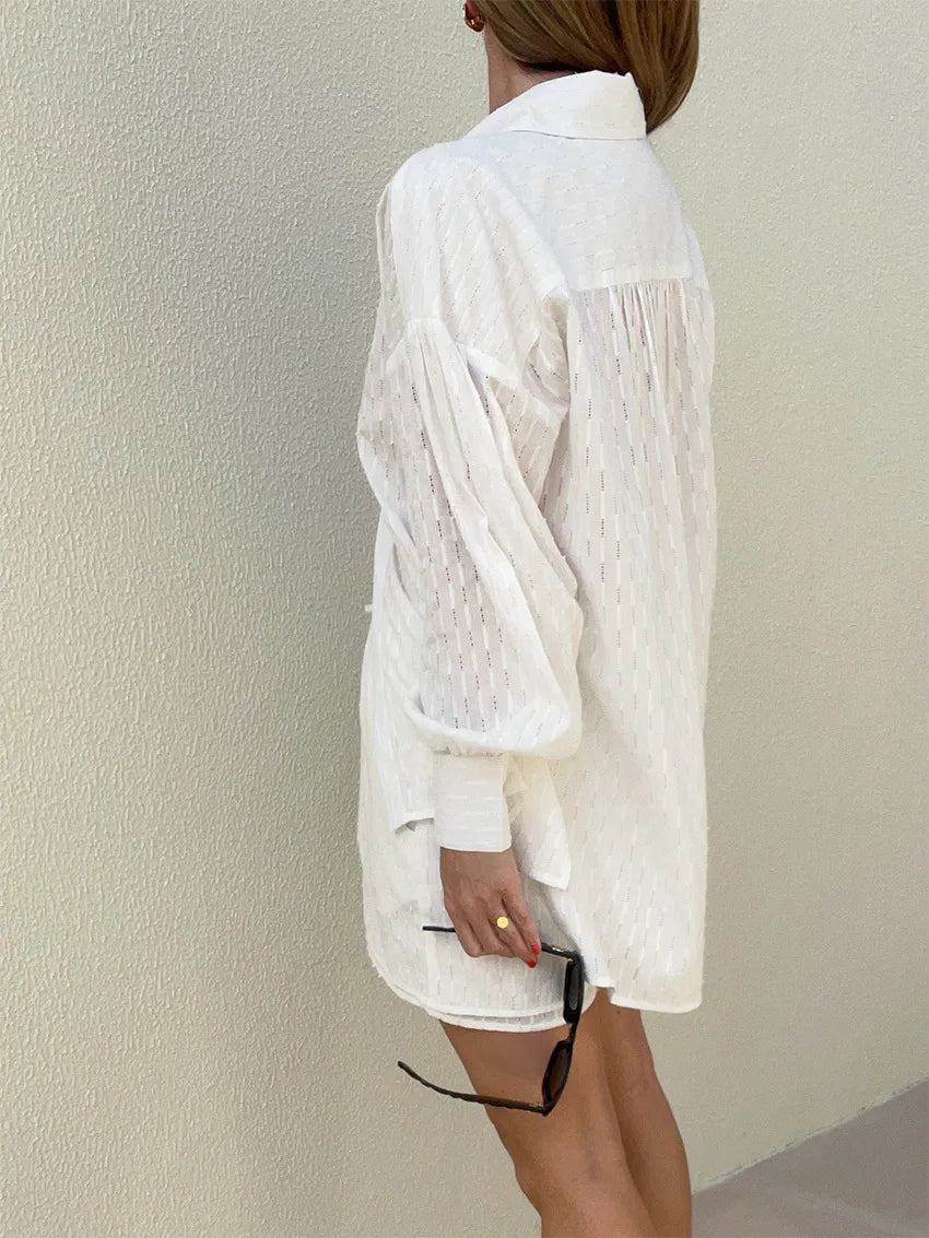 Elegant Jacquard Two-Piece shorts set