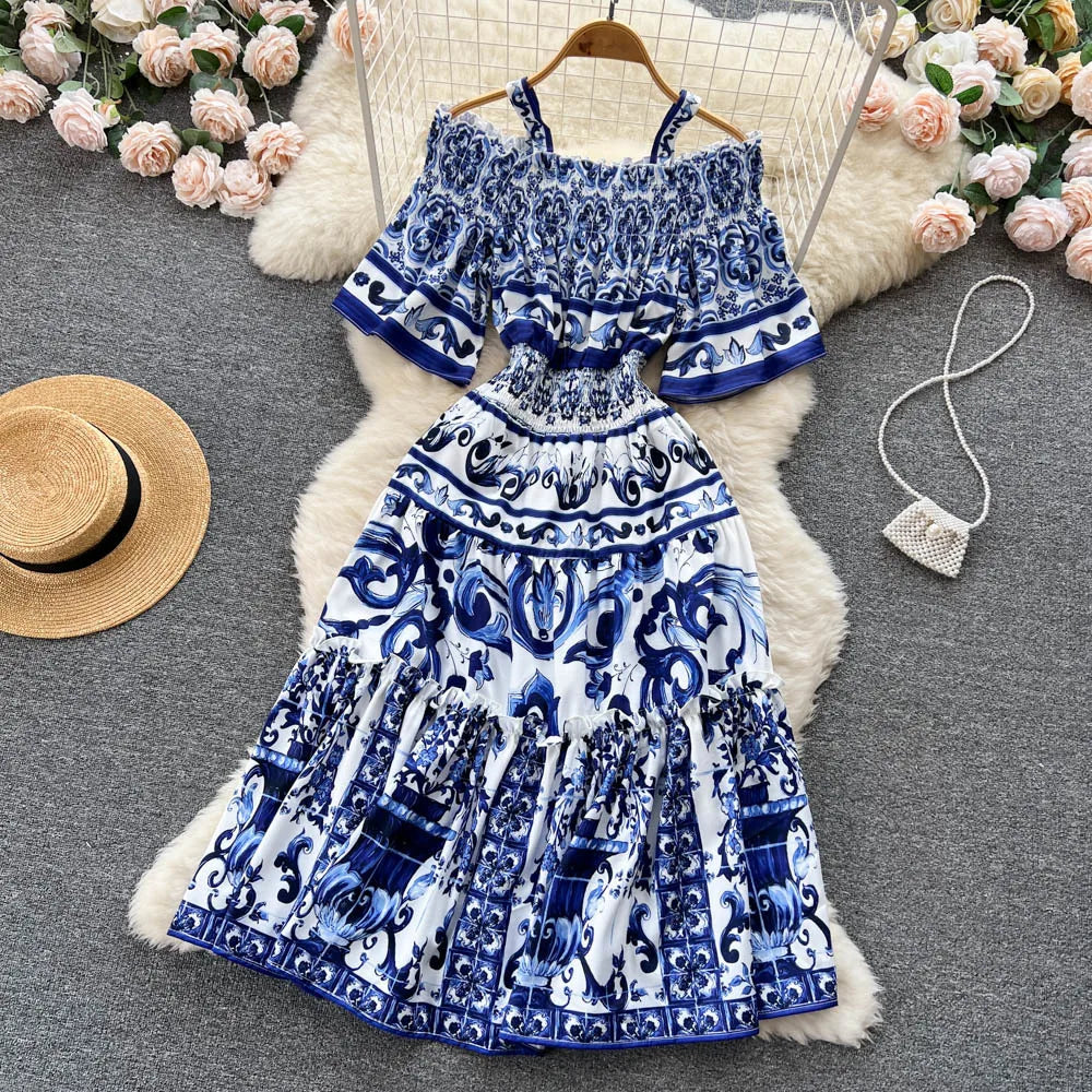 Porcelain Majolica Print MIdi