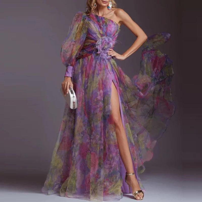 Resort Strand Abend Langes Kleid Gala Premium Promi