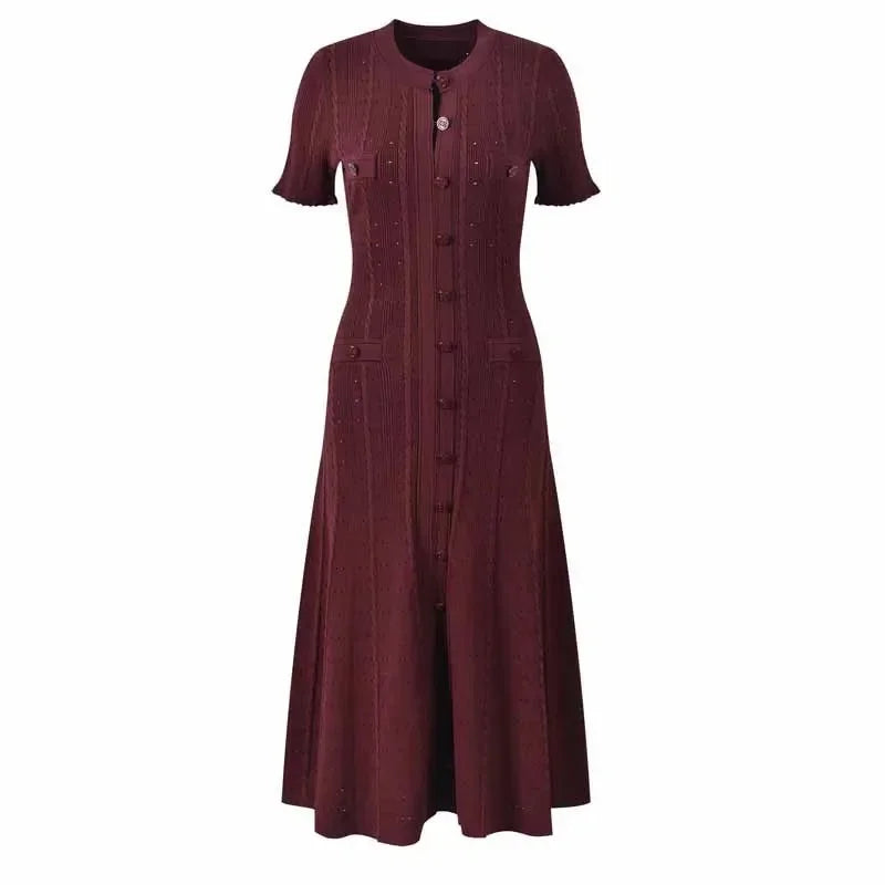 French Elegant Knitted Dress