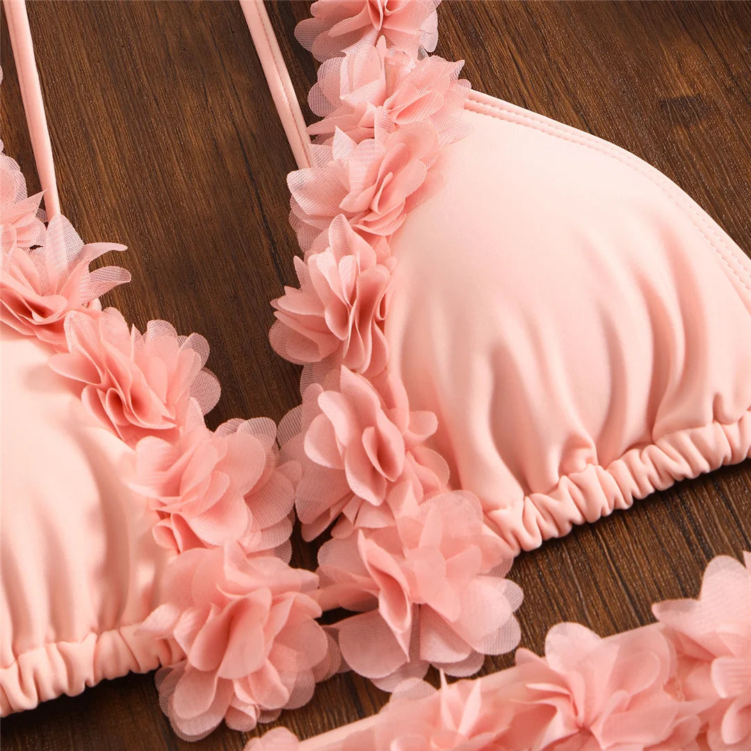 3D Flowers 3 pieces set