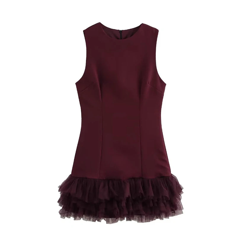 Patchworkkleid Federn Premium Kollektion