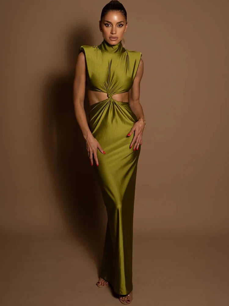 twisted cut out dress