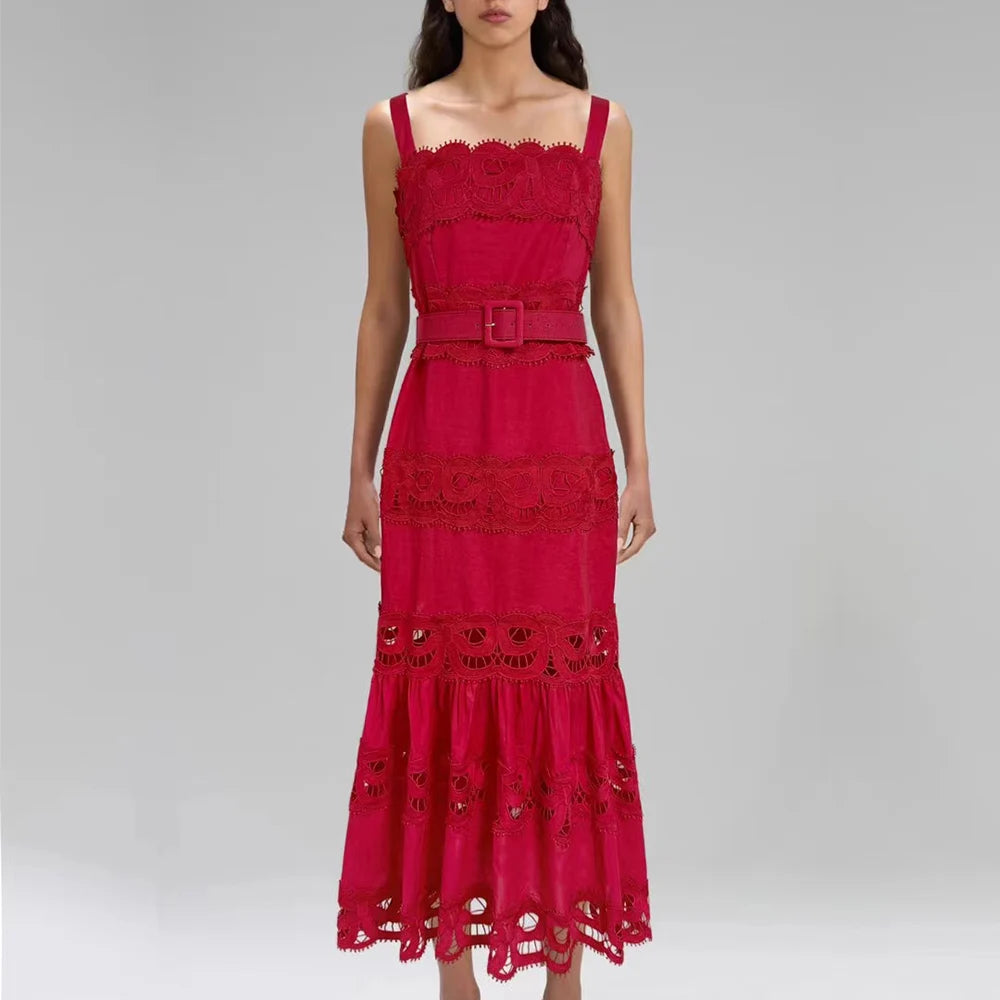 Square Neck Cotton Dress