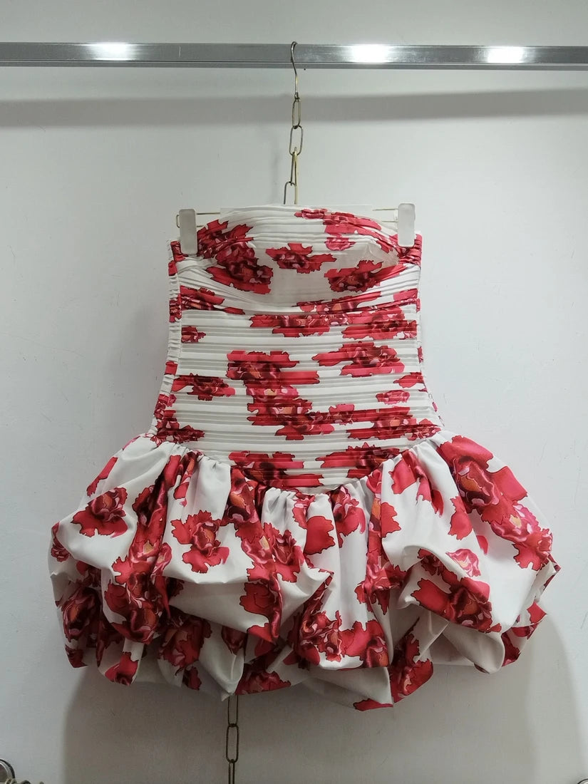 Australian Luxury Puffy Ruffle Dress