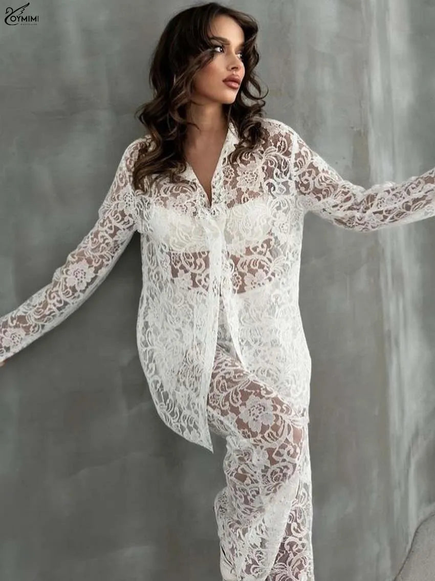 White Lace 2 Pieces Set