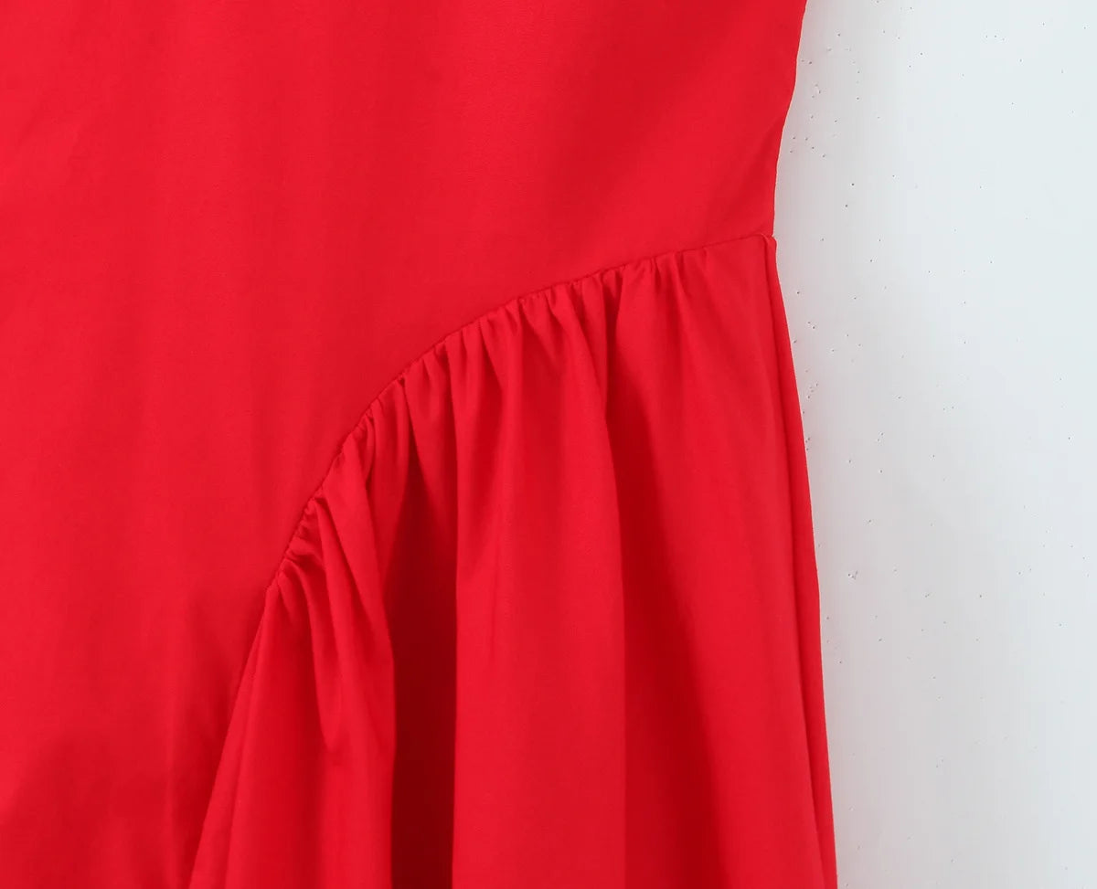 25 Elegant halterneck v neck Midi Dress