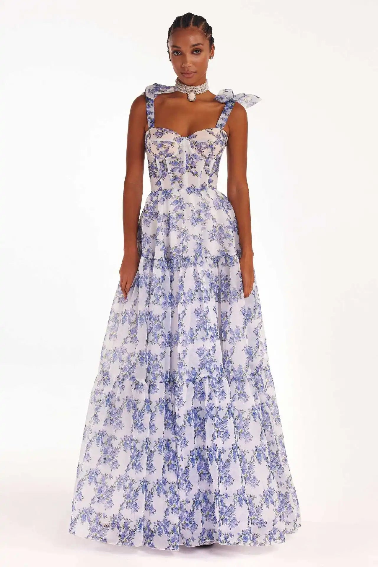 Long Dress Lady Elegant French