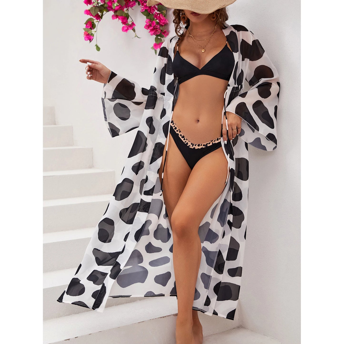 Nouveaux cache-maillots de plage pour femmes, sarong blanc