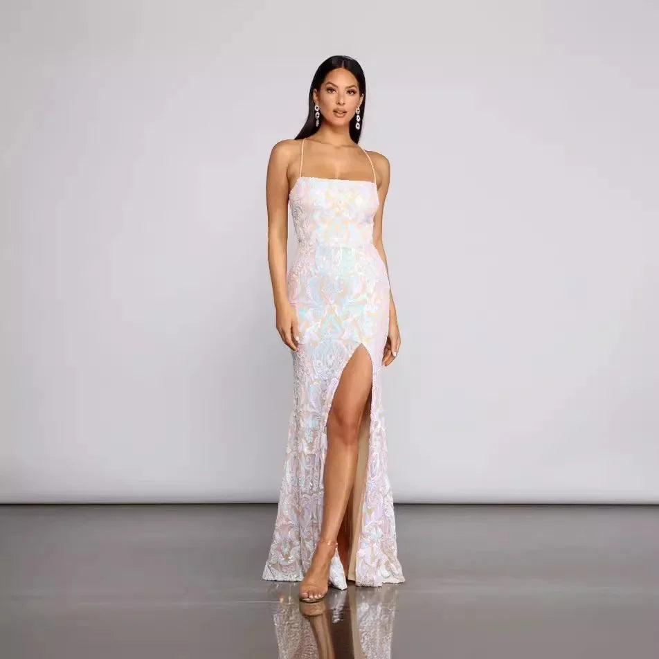 Glitter Sexy Gown Dress