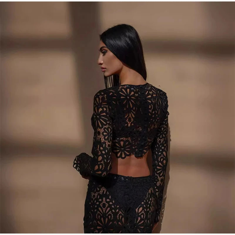 Lace skirt set