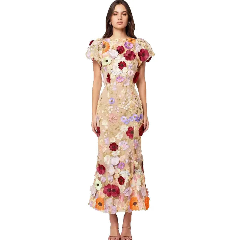 Flower Embroidered