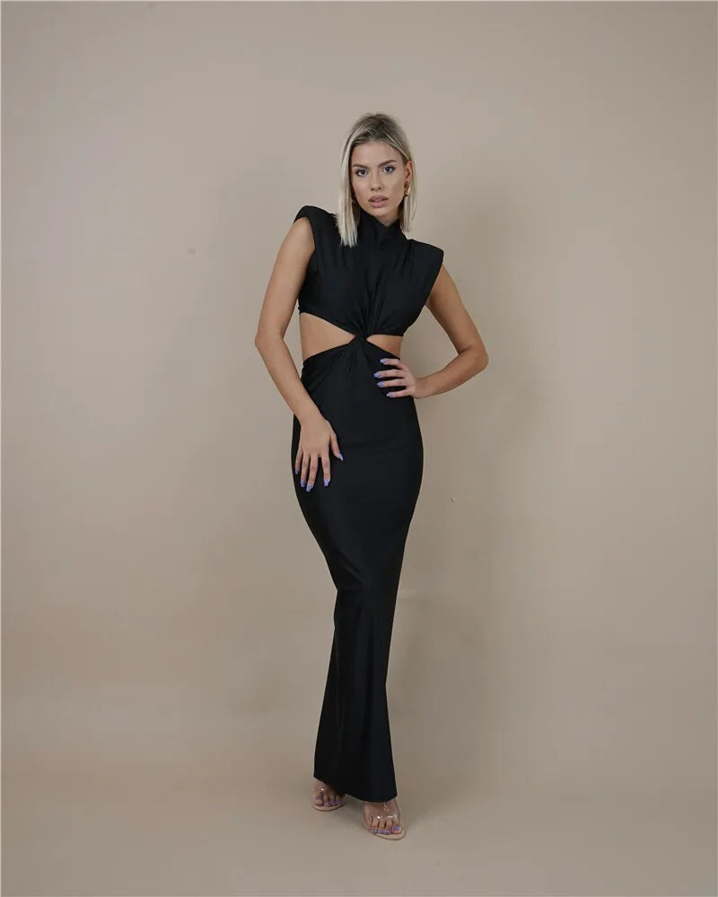 twisted cut out dress
