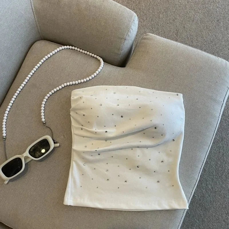 Party embellished Tube Tops