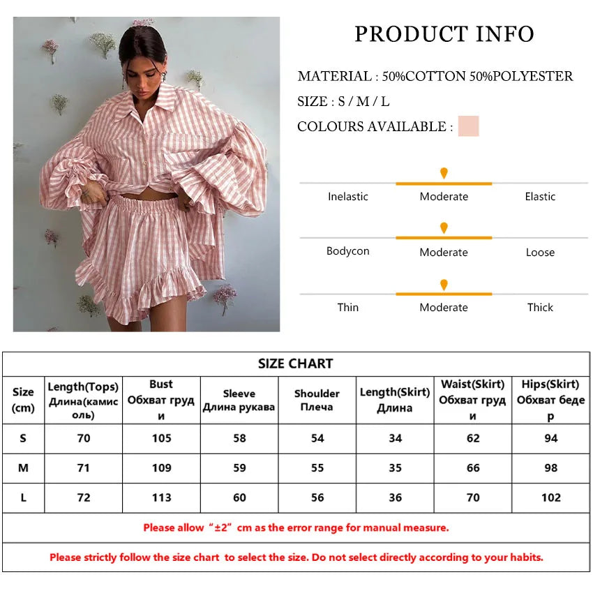 Loose Stripe 2 Piece Sets