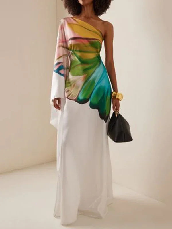 Spring One-Shoulder Dress