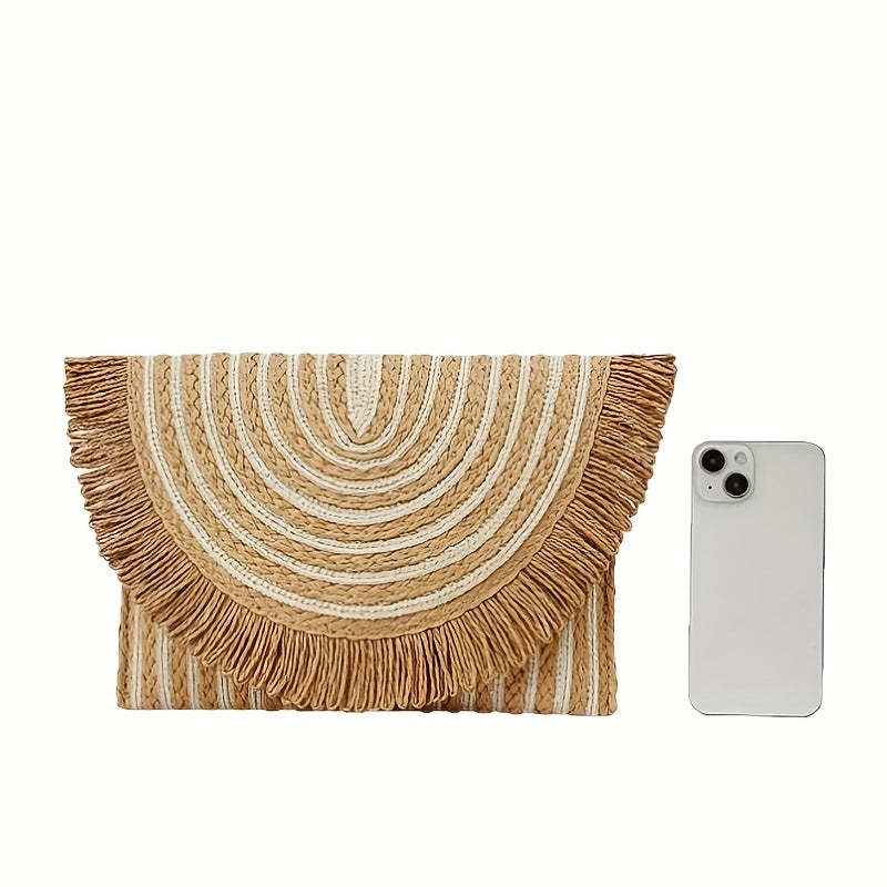 Straw Bag Beach Clutch