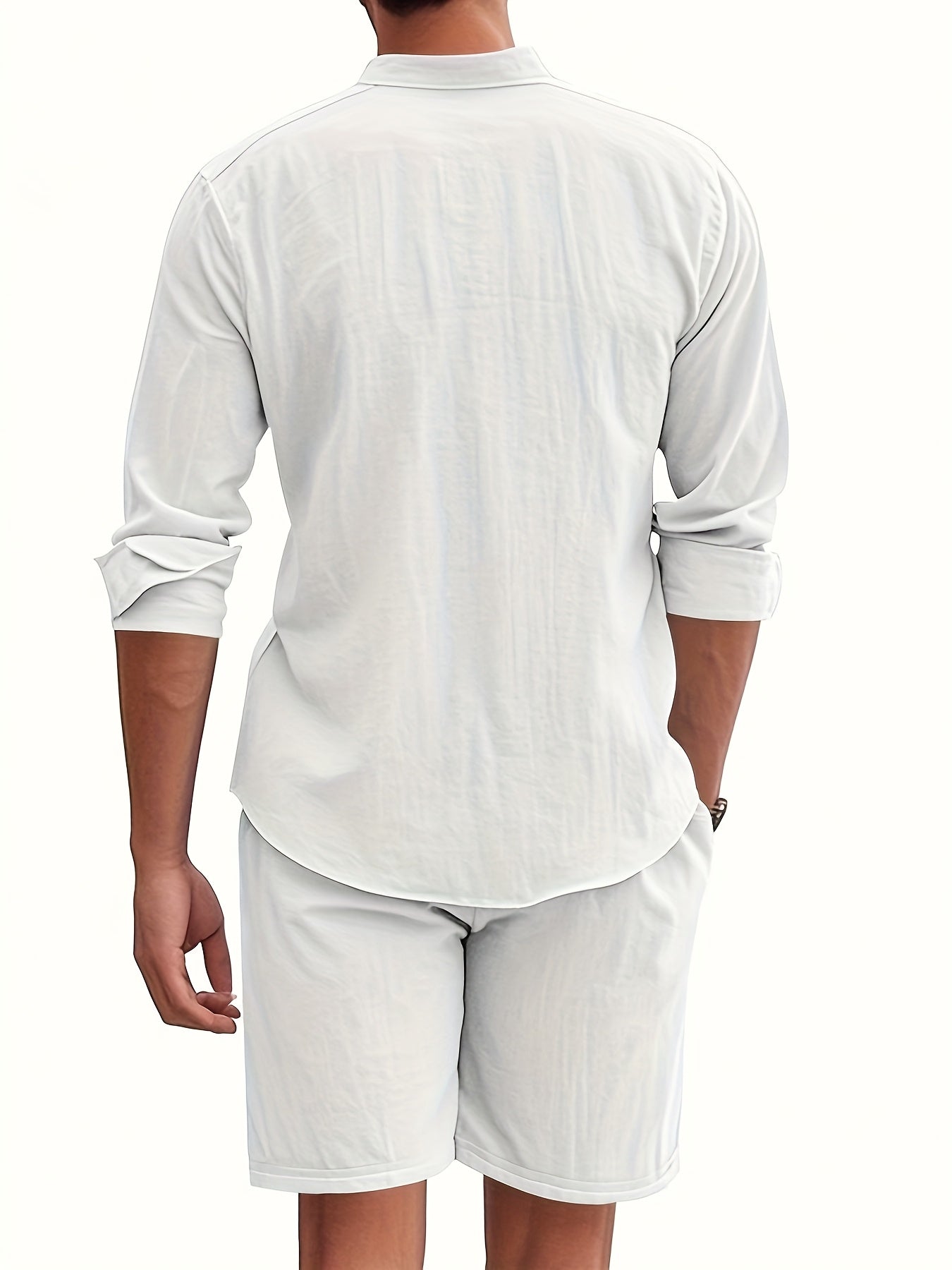 Cool Summer Men's Loose Casual Linen Breathable Set