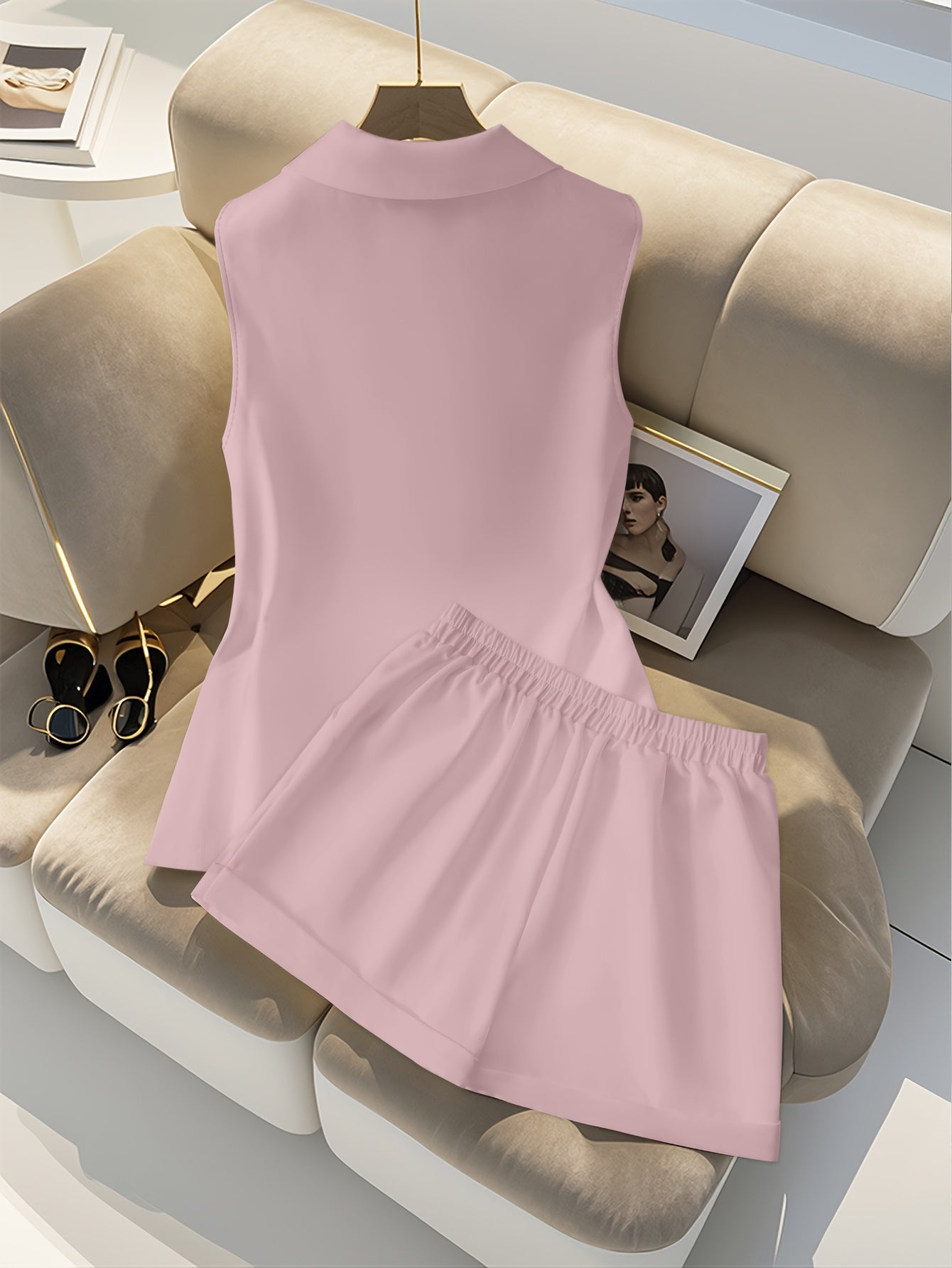 Elegant Office Shorts Set