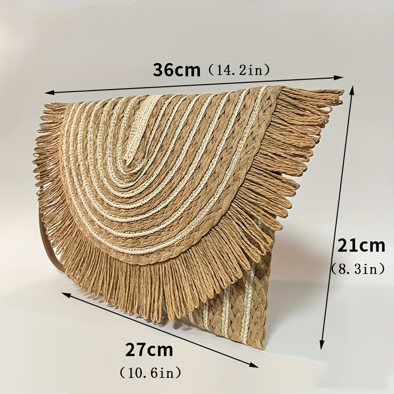 Straw Bag Beach Clutch