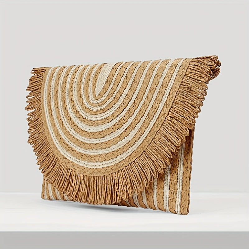 Straw Bag Beach Clutch