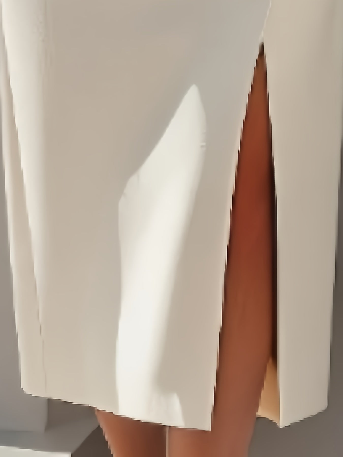 Elegant Button Office Dress