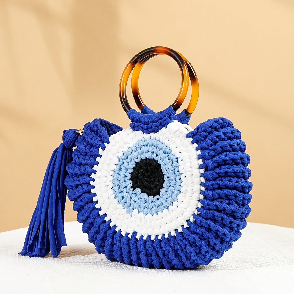 1 Royal Blue Boho Evil eye Bag