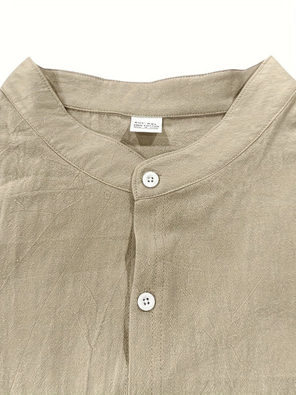 Cool Summer Men's Loose Casual Linen Breathable Set