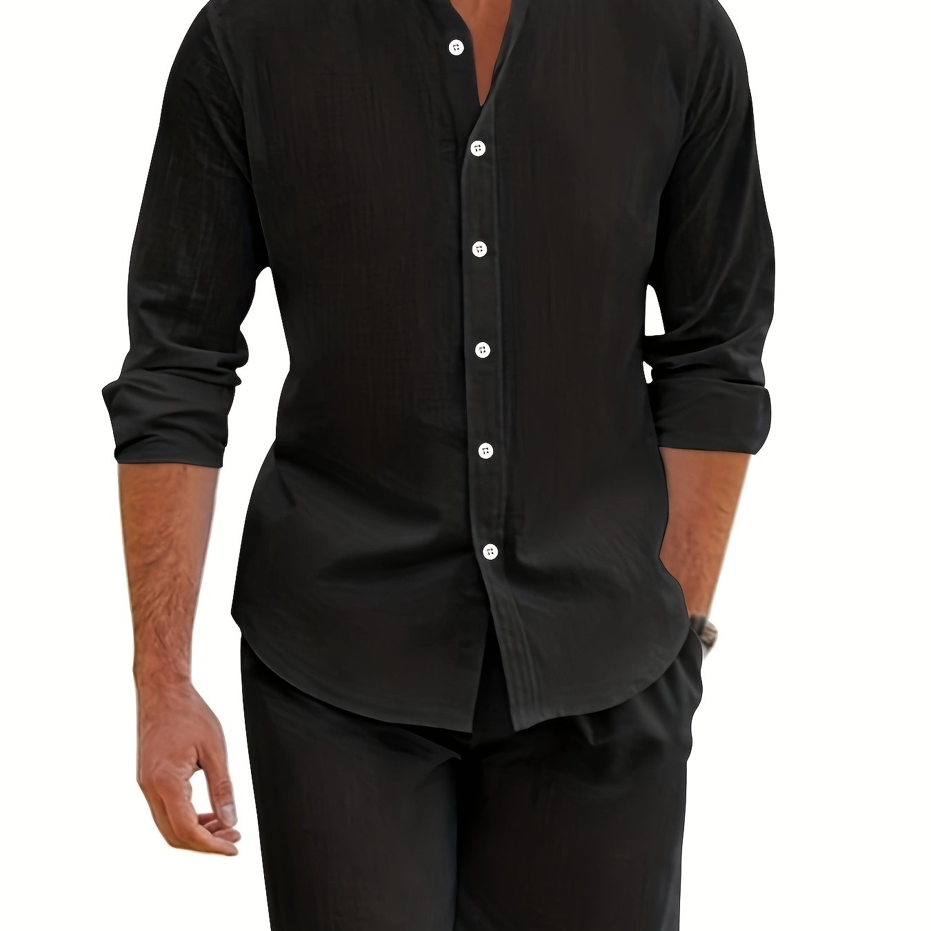 Cool Summer Men's Loose Casual Linen Breathable Set