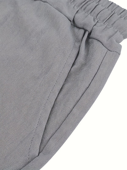 Cool Summer Men's Loose Casual Linen Breathable Set