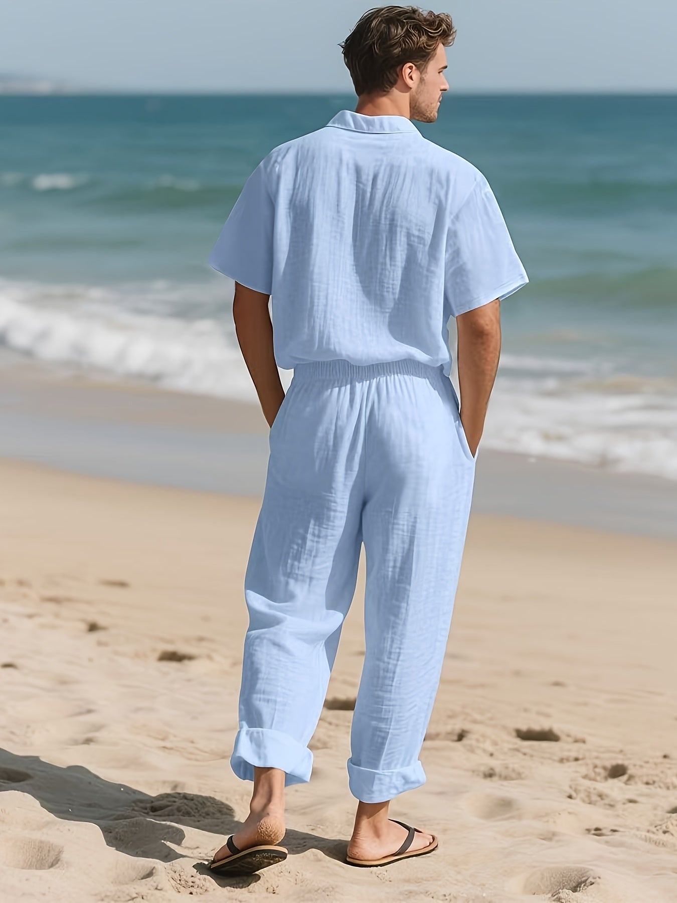 Loose Breathable Beach Set (Shirt & Trouser)