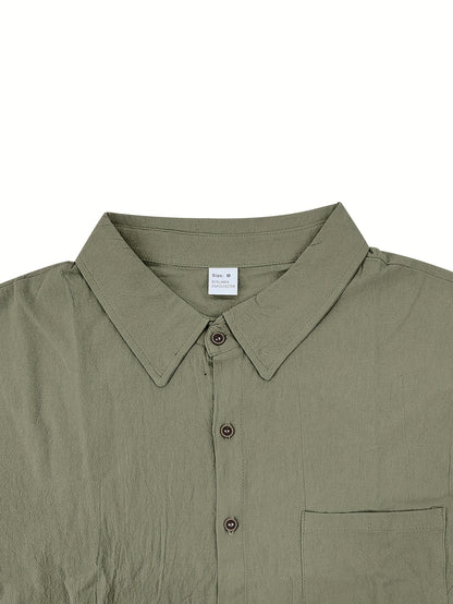Summer Linen Shirt & Shorts Set Breathable
