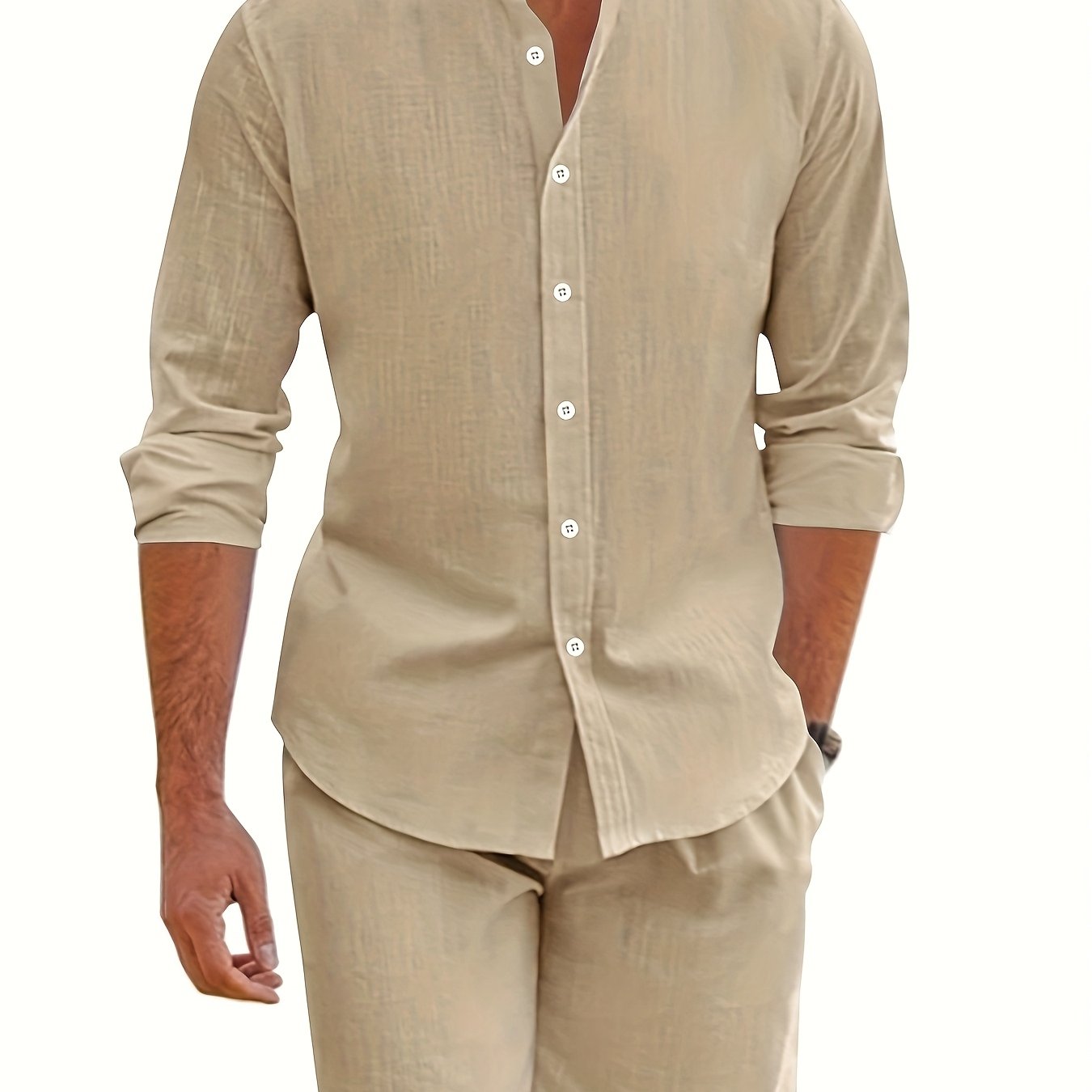 Cool Summer Men's Loose Casual Linen Breathable Set
