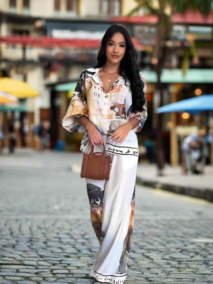 2 Pieces Set  Elegant Casual Set