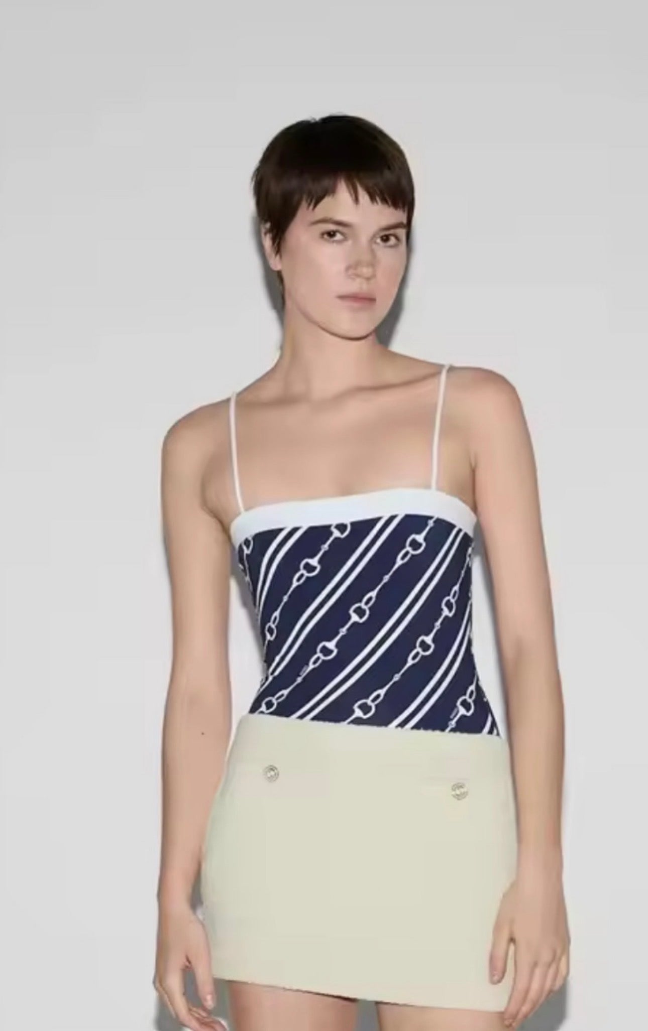 Navy blue swim suit