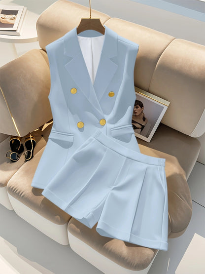 Elegant Office Shorts Set