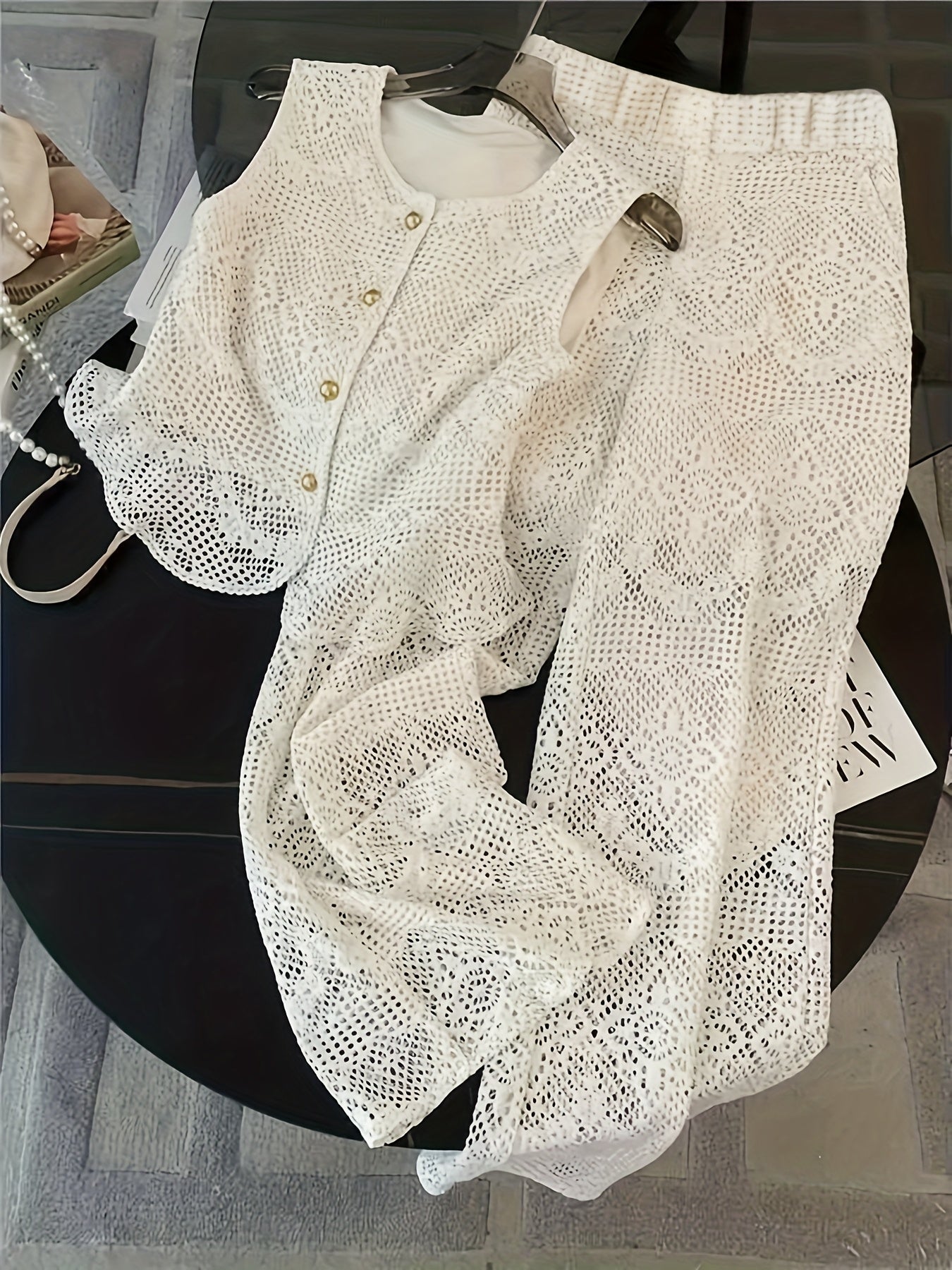 Lace Set with Embroidery