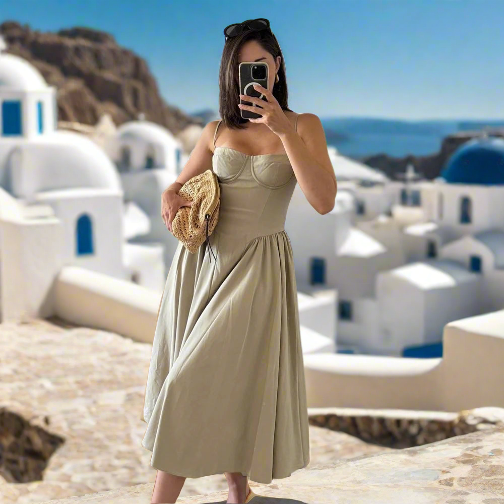 Elegant Midi with Pockets - Shellss
