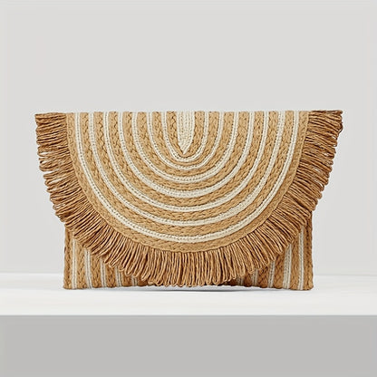 Straw Bag Beach Clutch