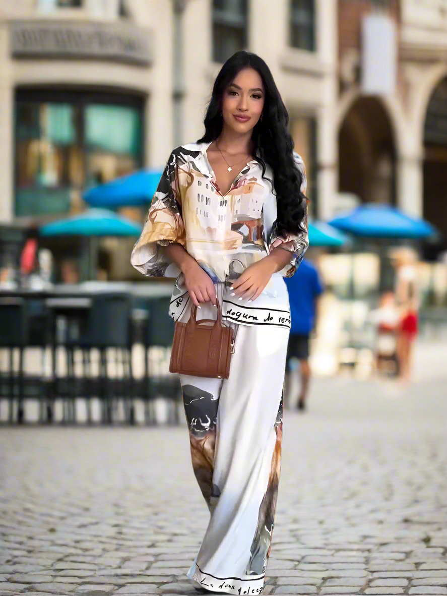 2 Pieces Set  Elegant Casual Set