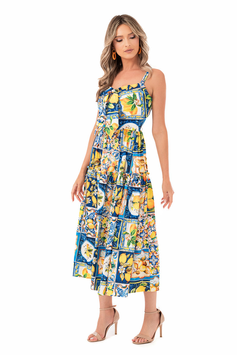 Dolce Vintage Print dress Summer Resort