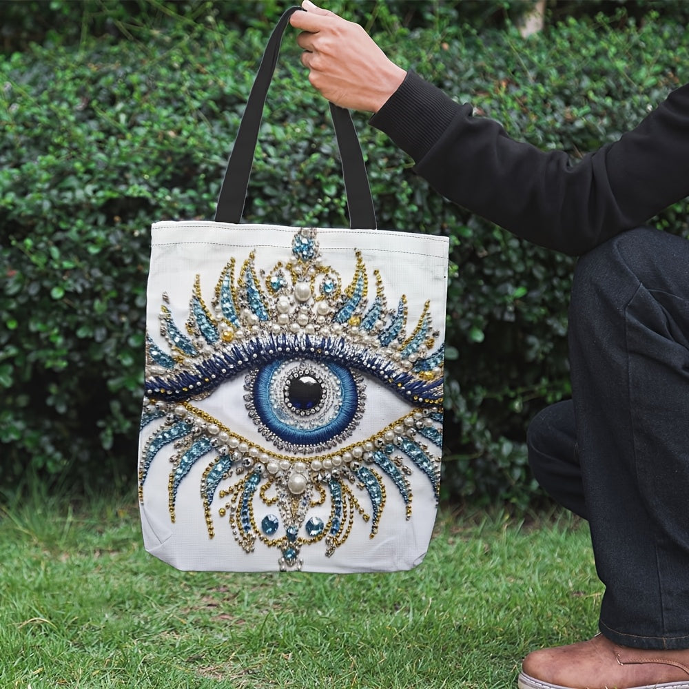 Stylish Evil Eye Pattern Handbag