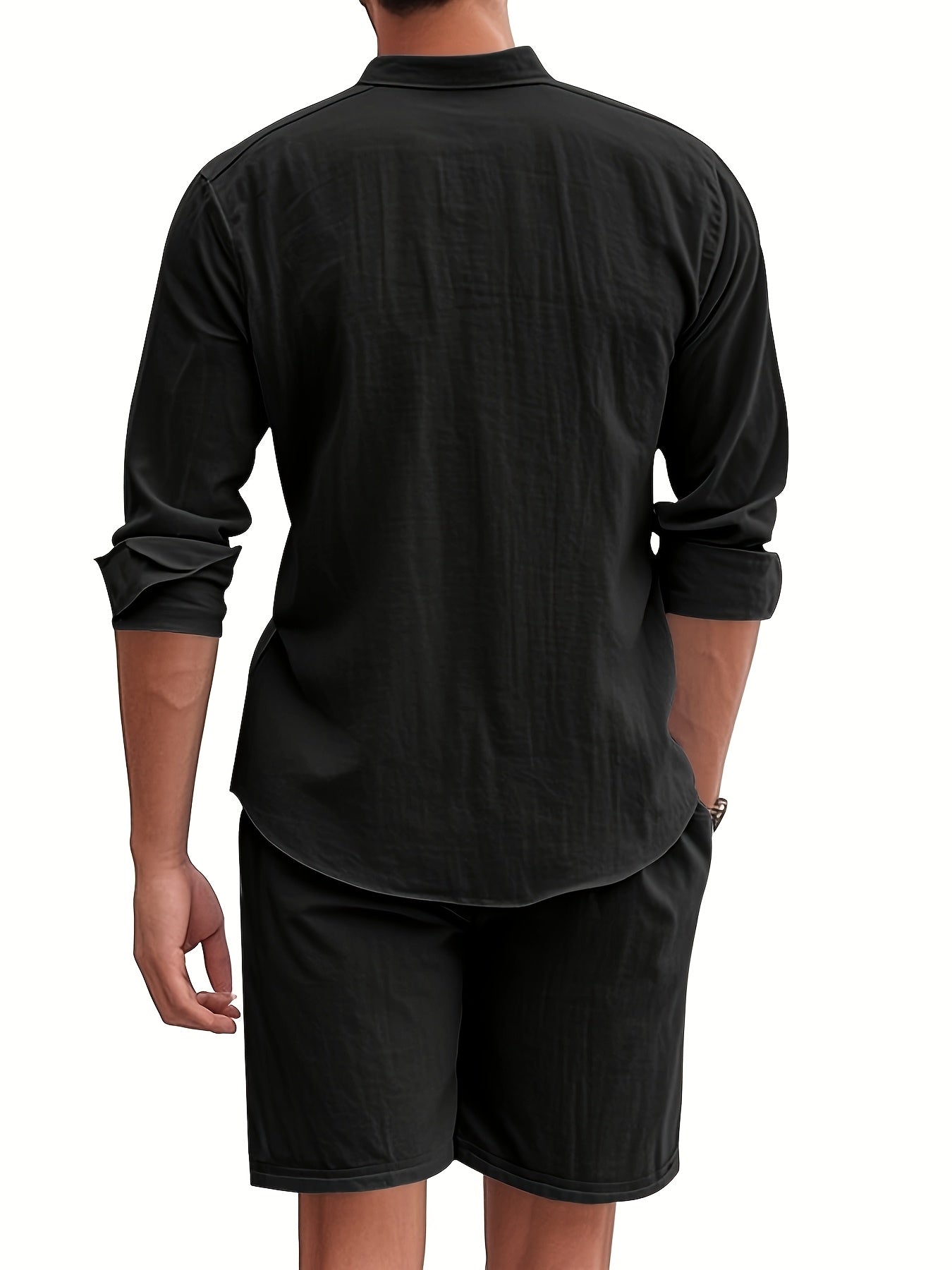 Cool Summer Men's Loose Casual Linen Breathable Set