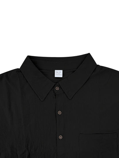 Summer Linen Shirt & Shorts Set Breathable