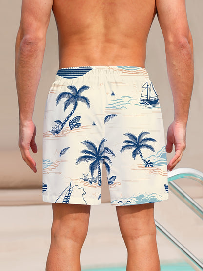 Men's Tropical Palm Tree Beach Shorts