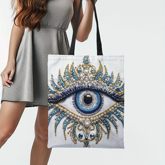 Stylish Evil Eye Pattern Handbag