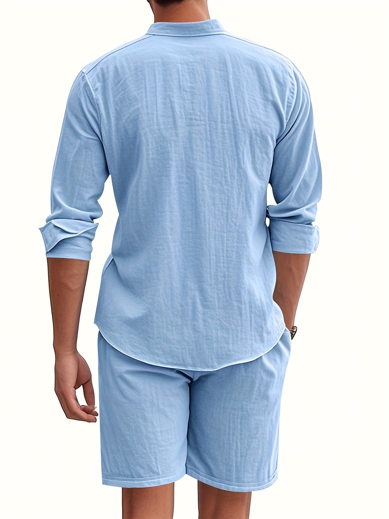Cool Summer Men's Loose Casual Linen Breathable Set