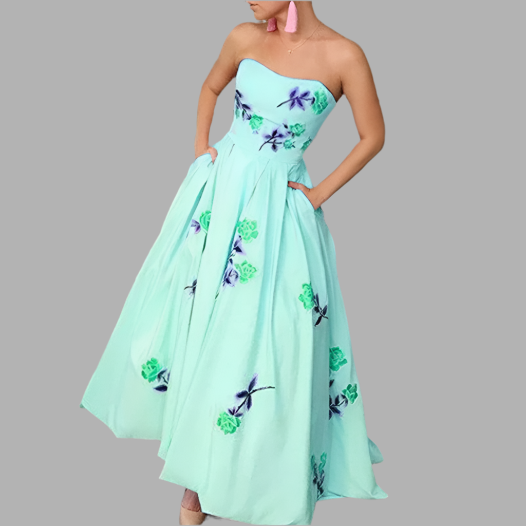 Strapless Long Party Dresses clio